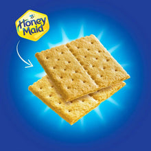Packaged Honey Maid graham crackers with three crackers shown