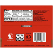 Horizon organic chocolate lowfat milk 18-pack back panel with barcode and certifications