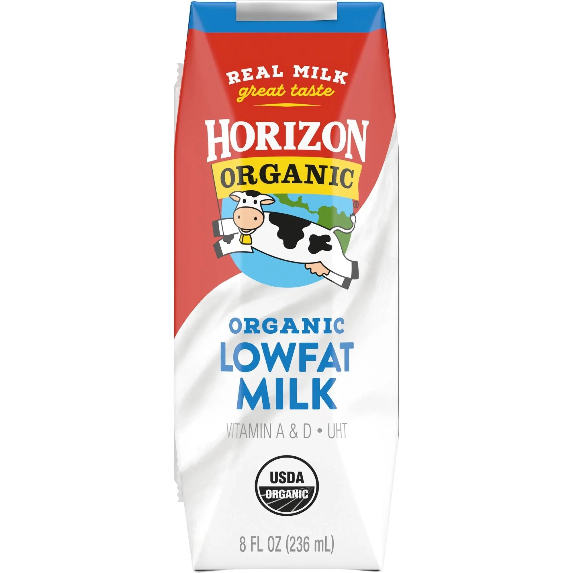 Horizon, Organic Low-fat Milk, 8 oz, 18-Count - USA MEGA SHOP