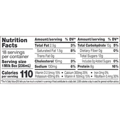 Horizon, Organic Low-fat Milk, 8 oz, 18-Count - USA MEGA SHOP