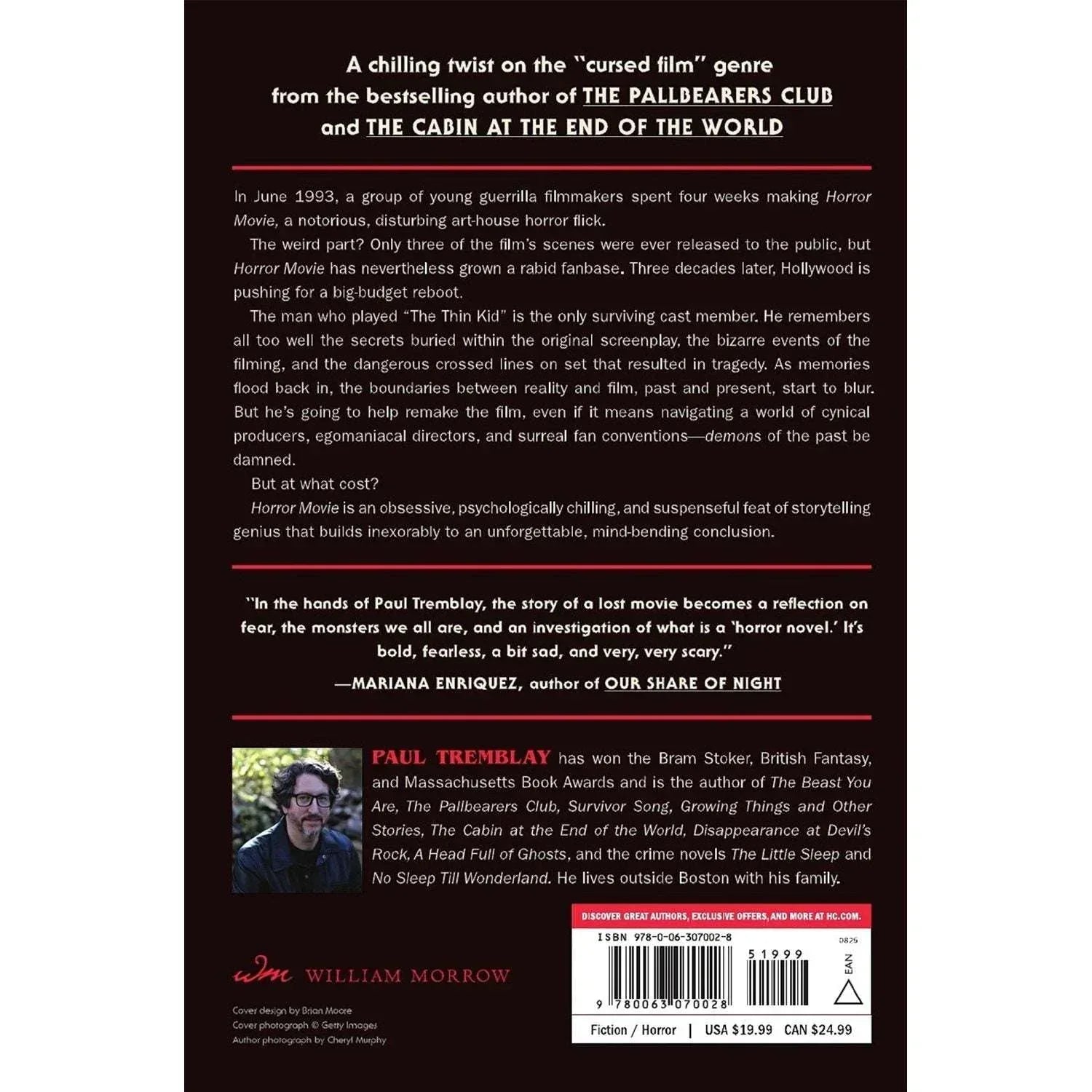 Horror Movie by Paul Tremblay, Paperback