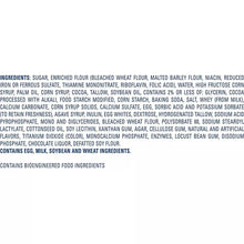 Cupcake package back with ingredients and allergen information panel