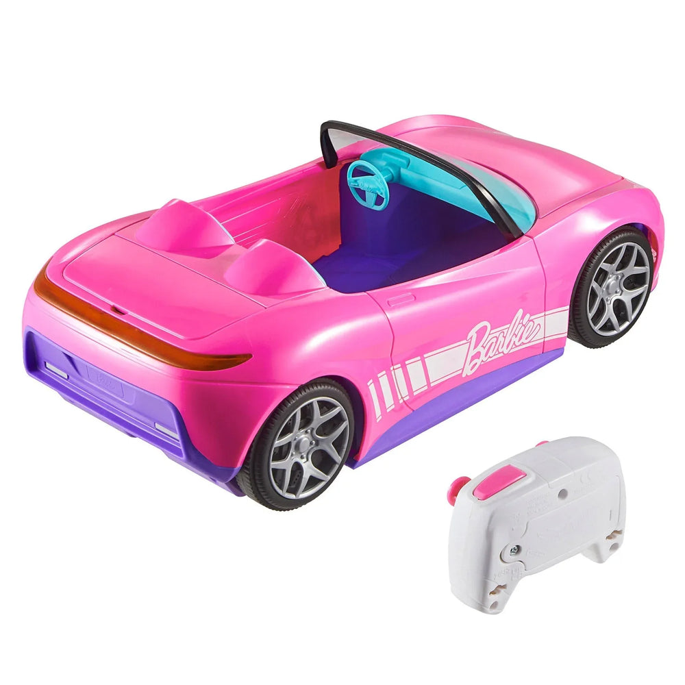 Hot Wheels Barbie RC Convertible Car with 2 Barbie Dolls - USA MEGA SHOP