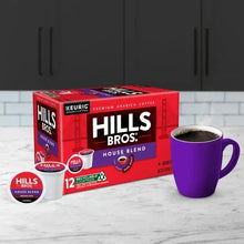 Dark roast K-Cup® pods box with purple mug