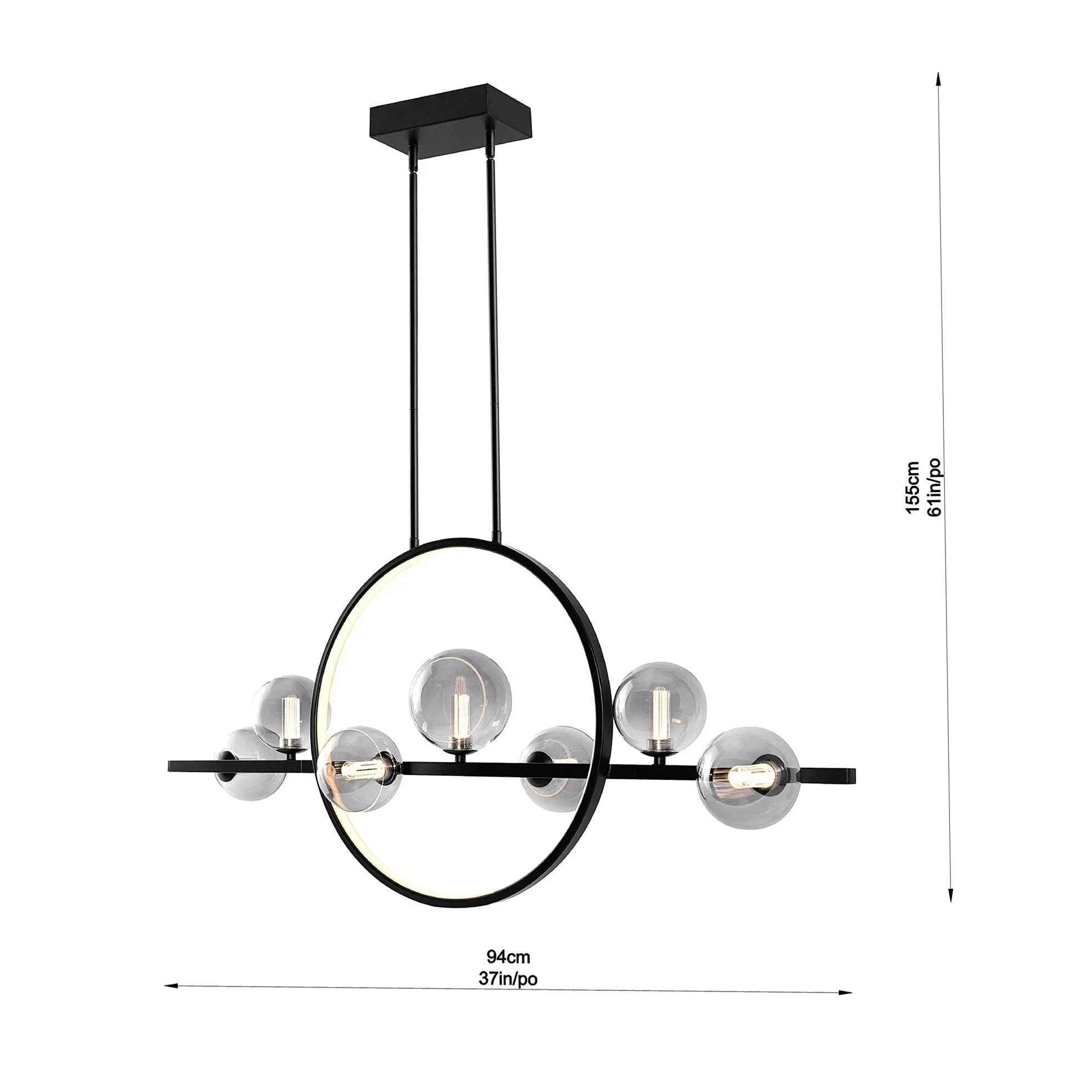 Housemark Luna 8-light LED Island Pendant Light - USA MEGA SHOP