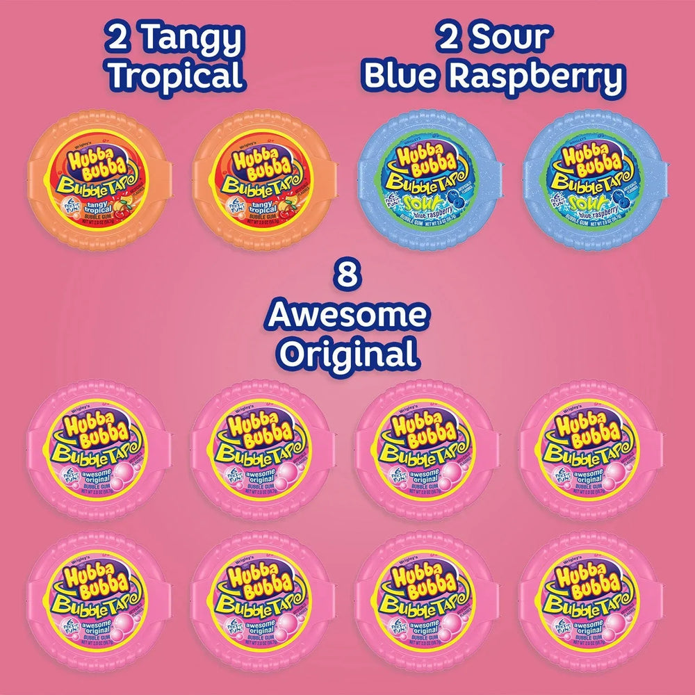 Hubba Bubba Bubble Tape Gum, 2 oz., 12 pk. - USA MEGA SHOP