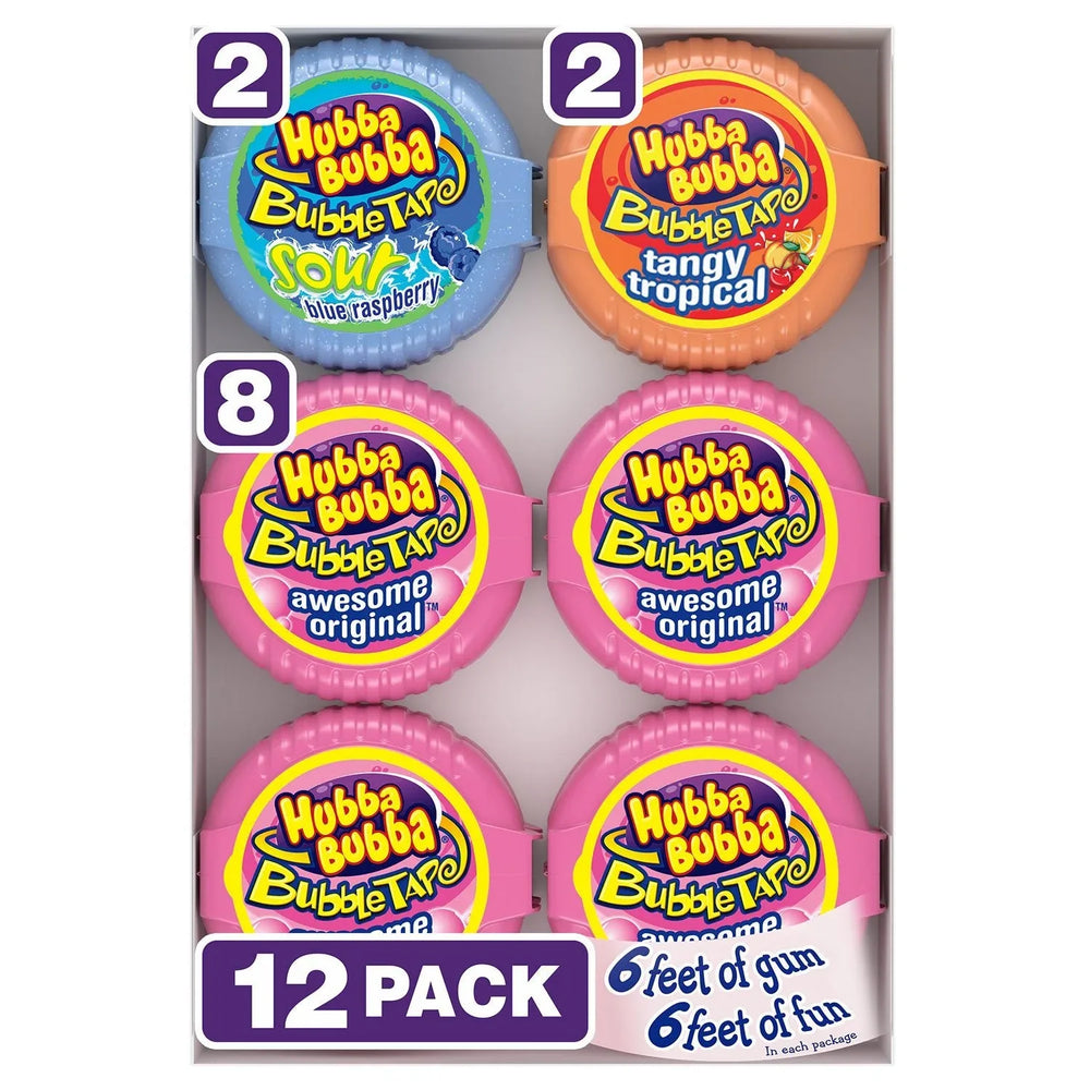 Hubba Bubba Bubble Tape Gum, 2 oz., 12 pk. - USA MEGA SHOP