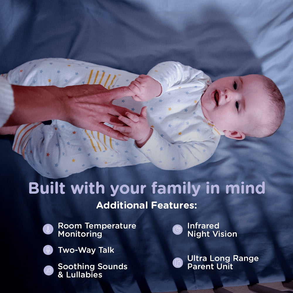 Hubble Nursery Pal Glow, Smart HD Baby Monitor with Night Light