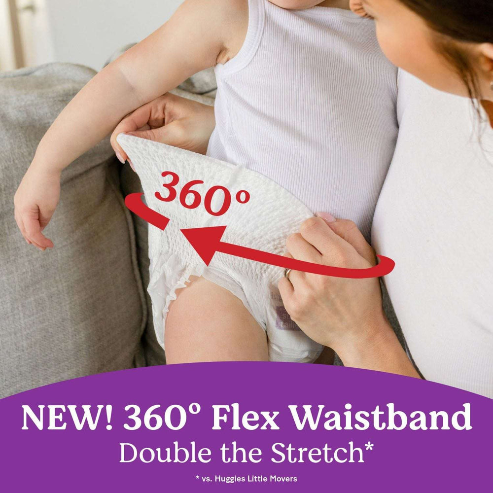 Huggies Little Movers HuggFit 360° Diapers, Sizes 3-7