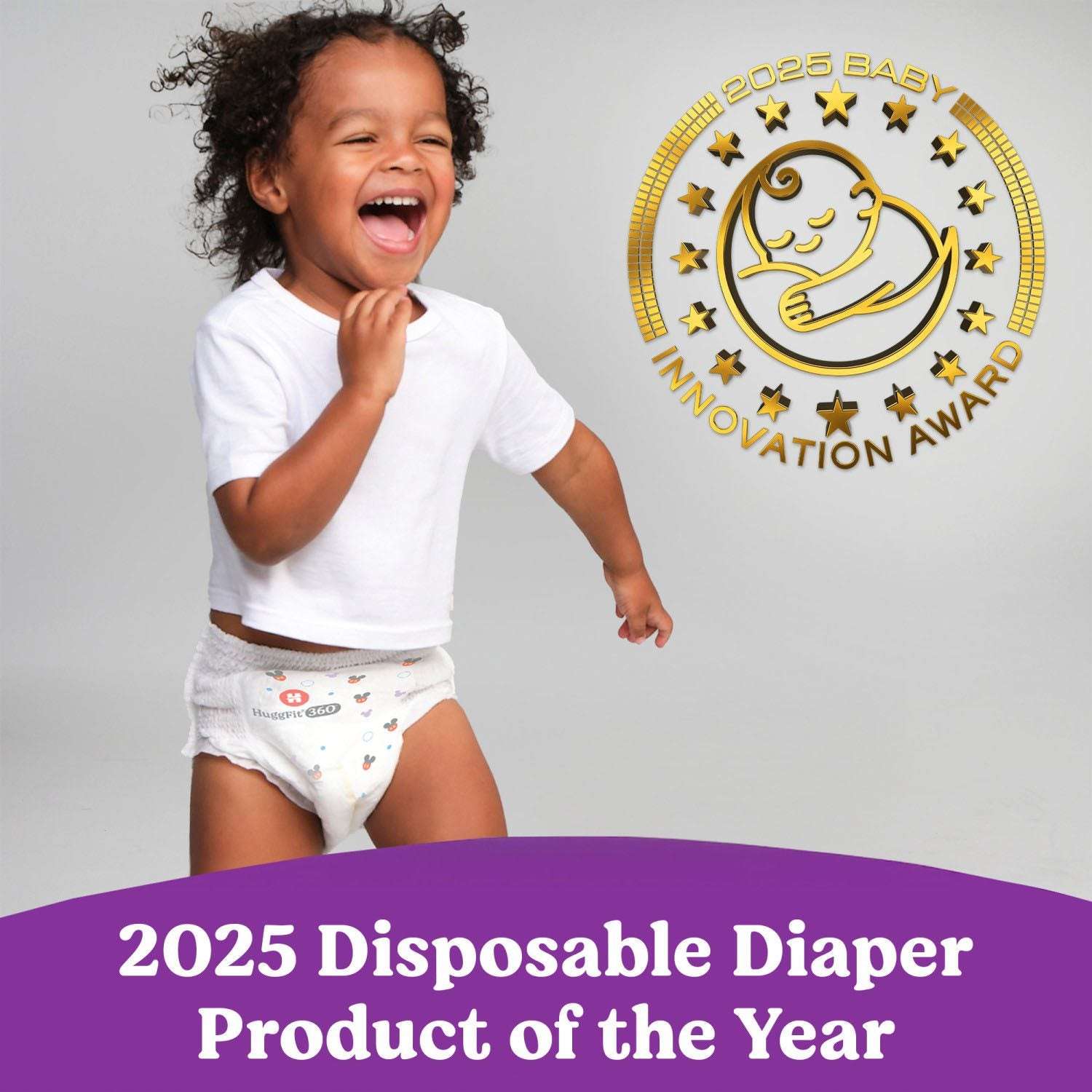 Huggies Little Movers HuggFit 360° Diapers, Sizes 3-7