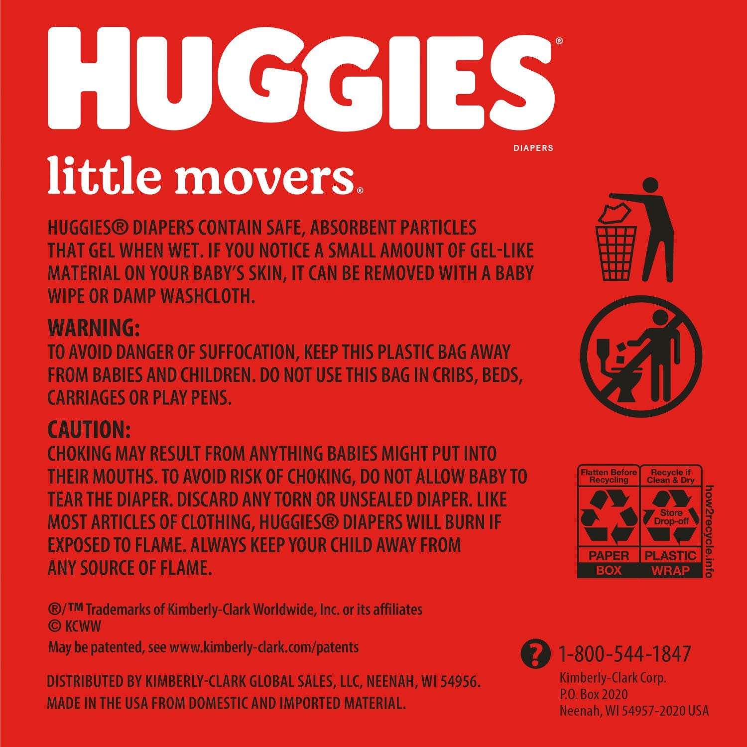 Huggies Little Movers HuggFit 360° Diapers, Sizes 3-7
