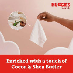 Huggies Nourish Baby Wipes, Cocoa & Shea Butter, 10 pk., 640 Wipes