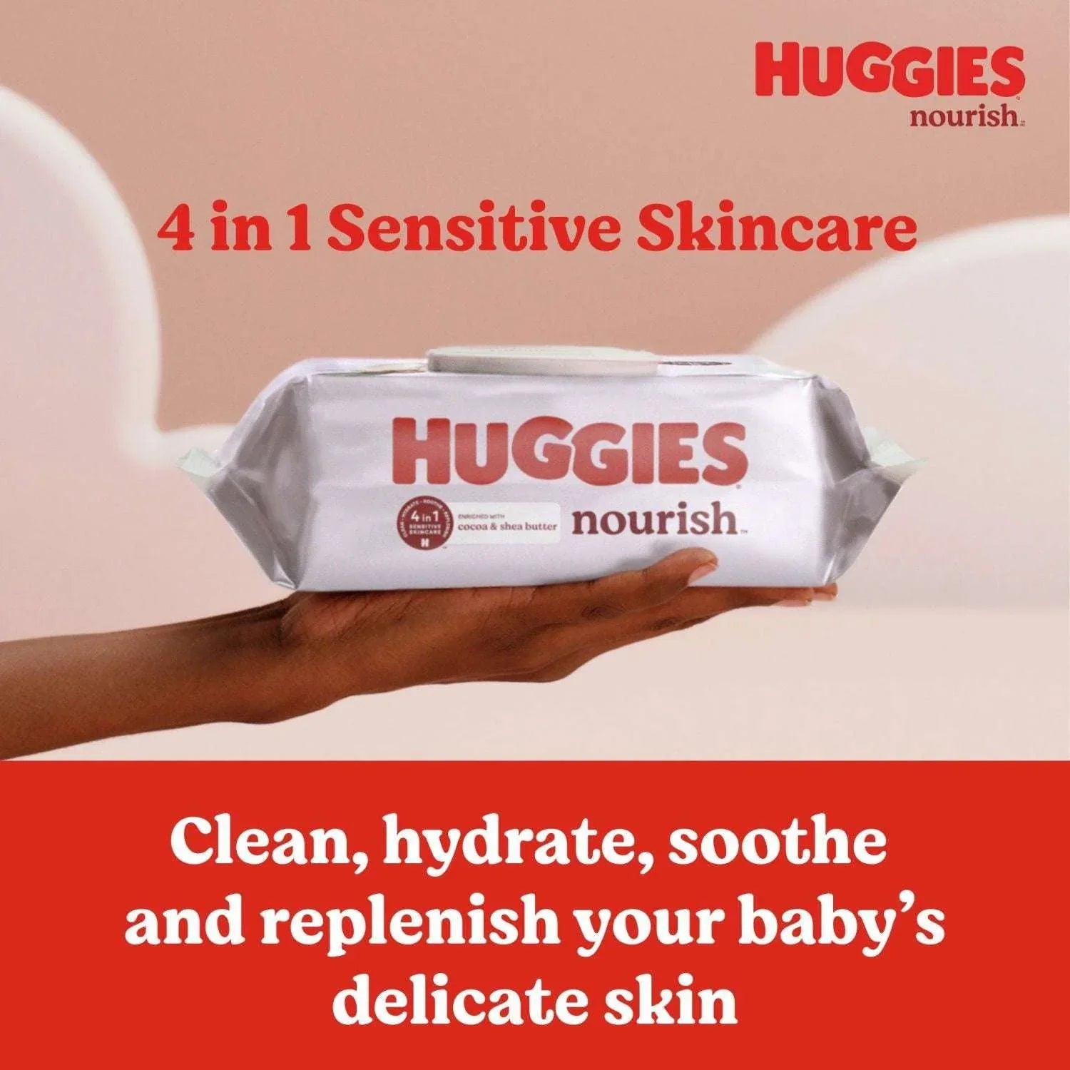 Huggies Nourish Baby Wipes, Cocoa & Shea Butter, 10 pk., 640 Wipes - USA MEGA SHOP