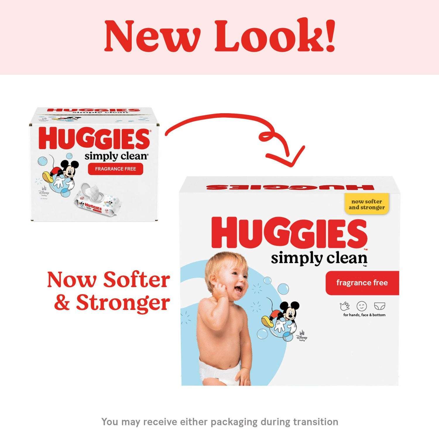 Huggies Simply Clean Unscented Baby Wipes, 18 pk., 1152 Wipes