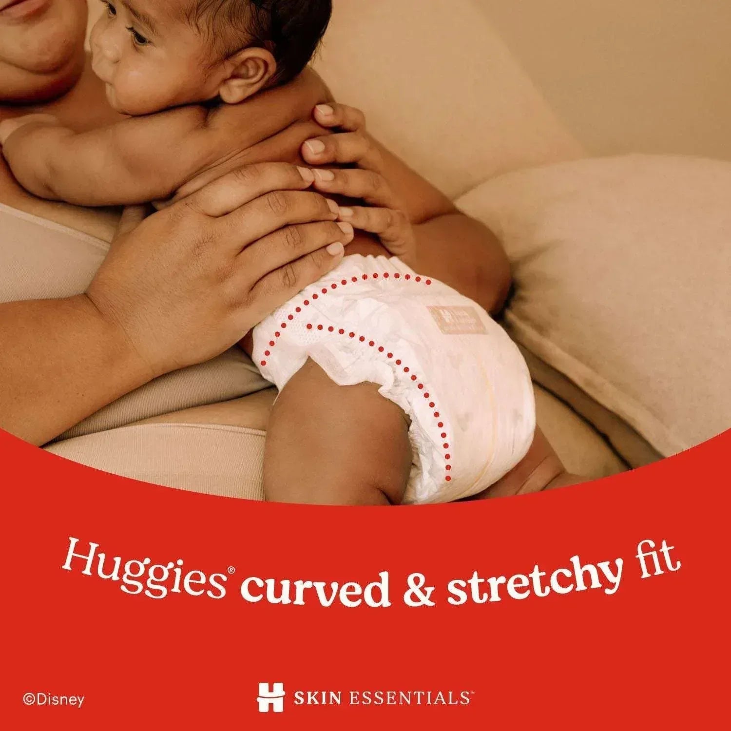 Huggies Skin Essentials Baby Diapers, Sizes 1-6