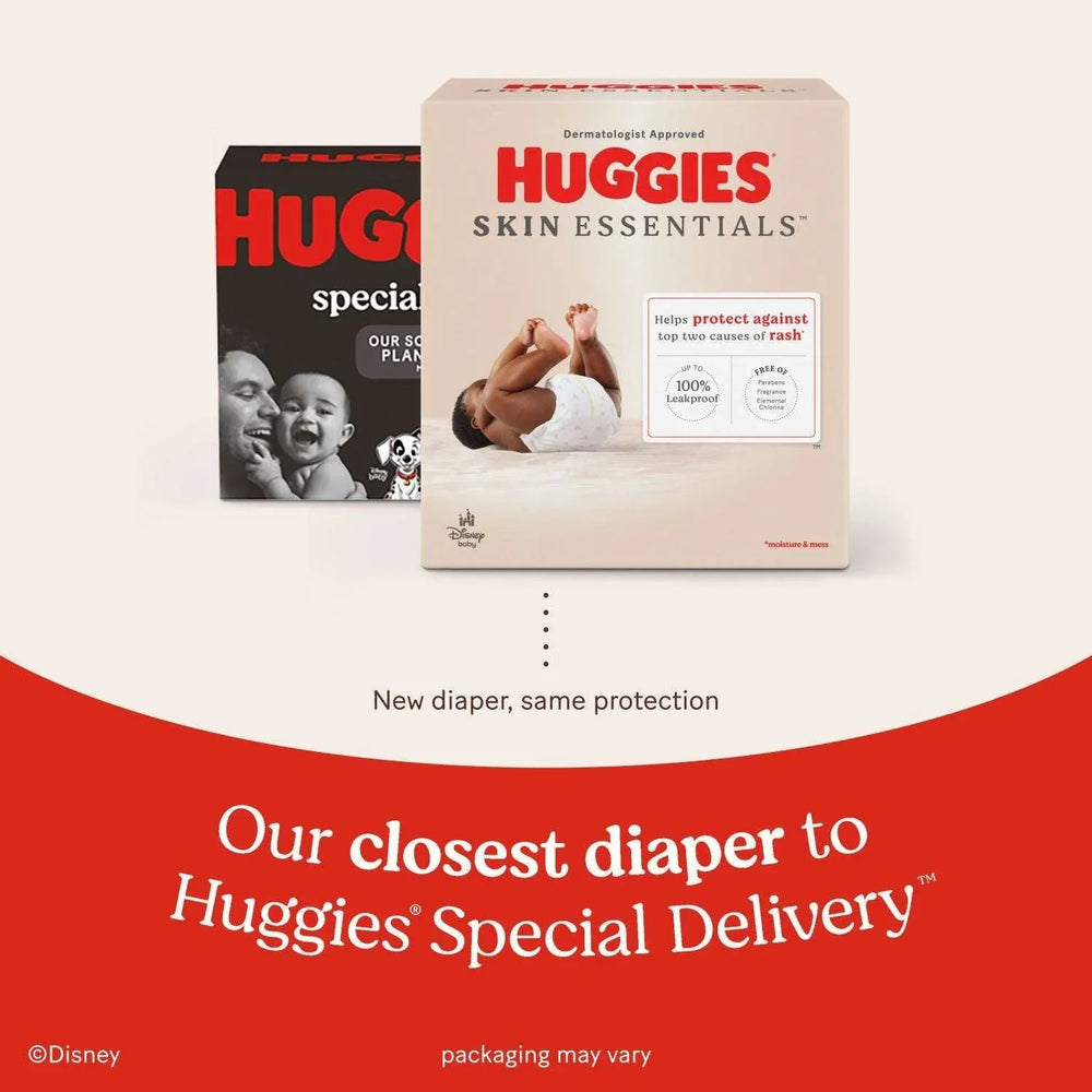 Huggies Skin Essentials Baby Diapers, Sizes 1-6 - USA MEGA SHOP