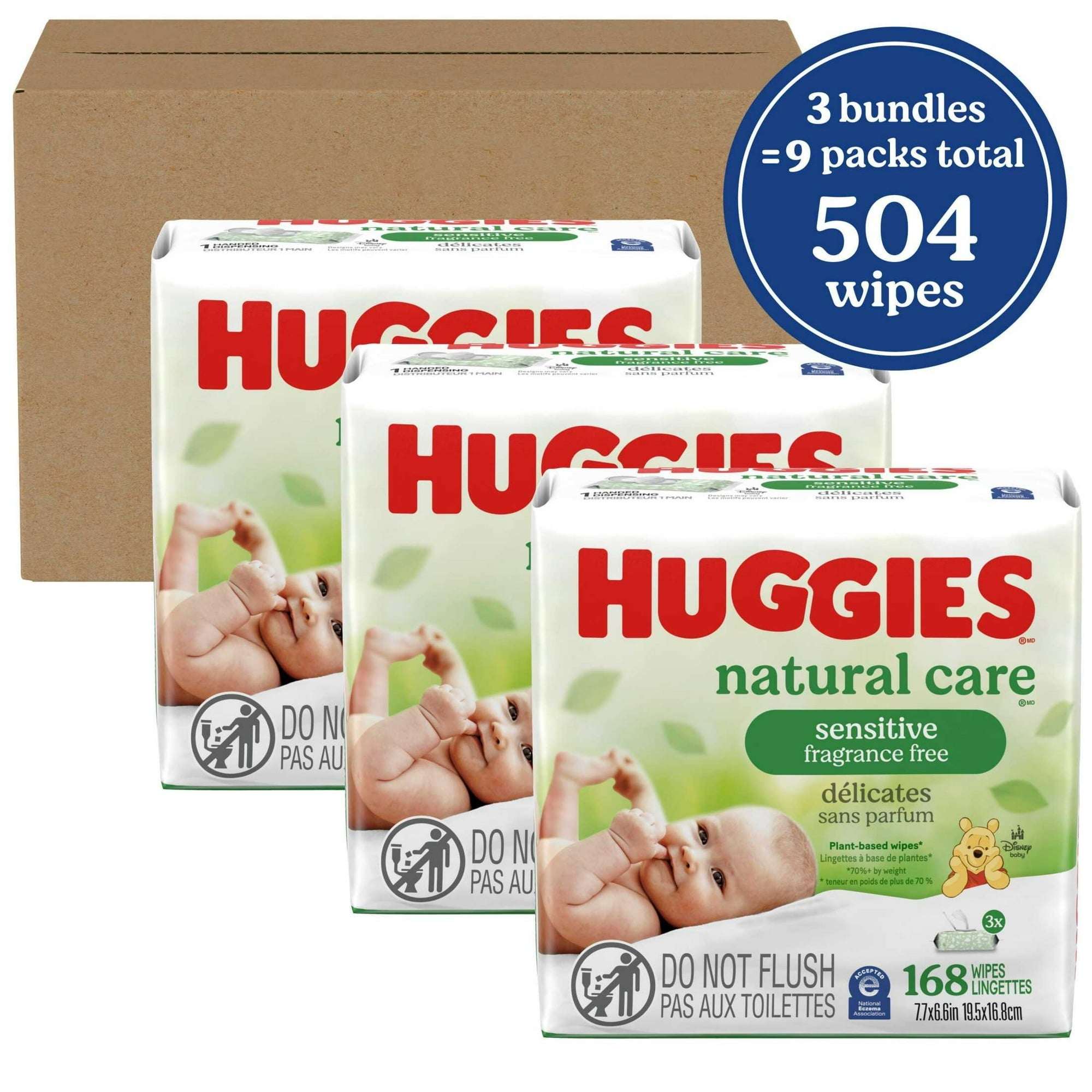 Huggies Natural Care Sensitive Baby Wipes, Unscented