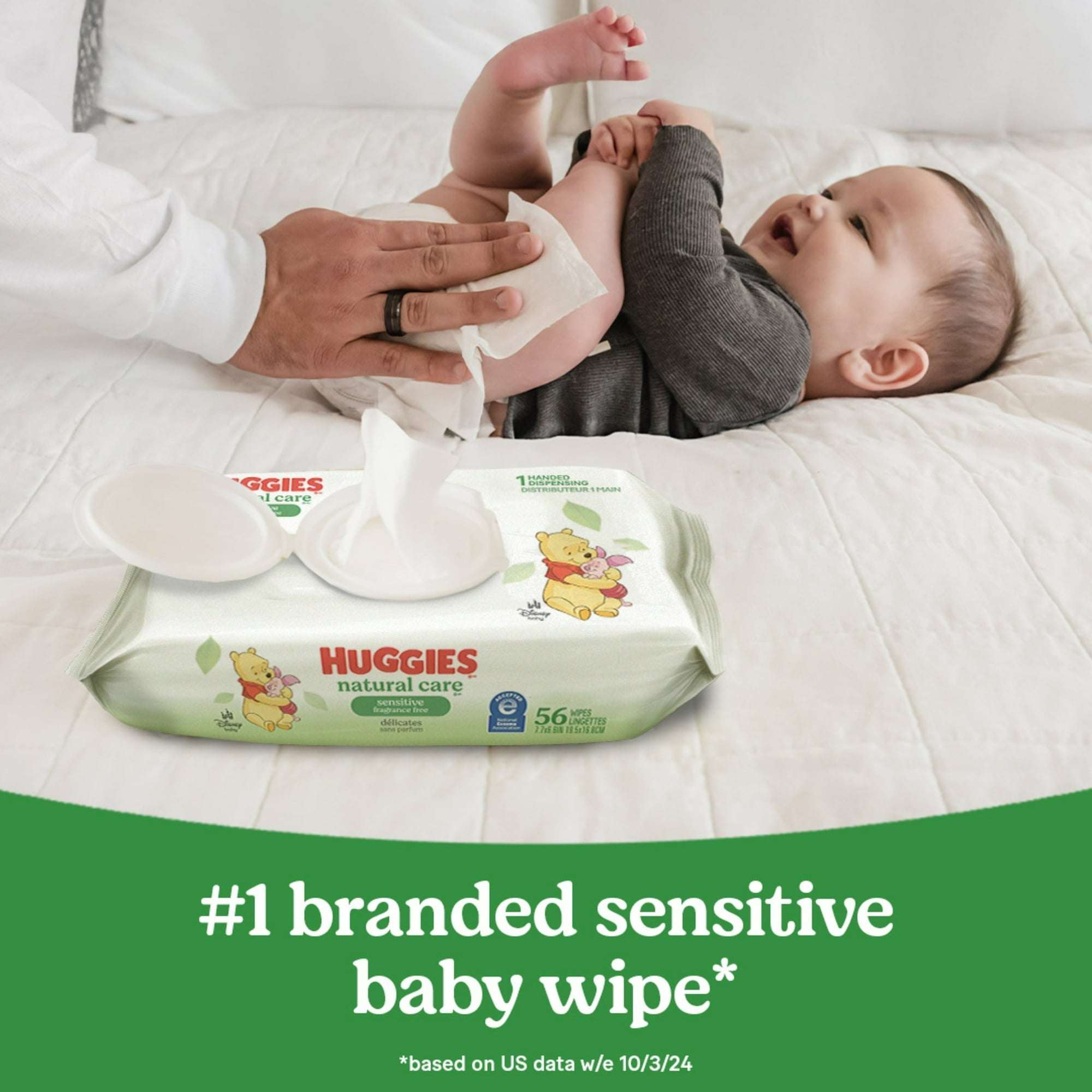 Huggies Natural Care Sensitive Baby Wipes, Unscented