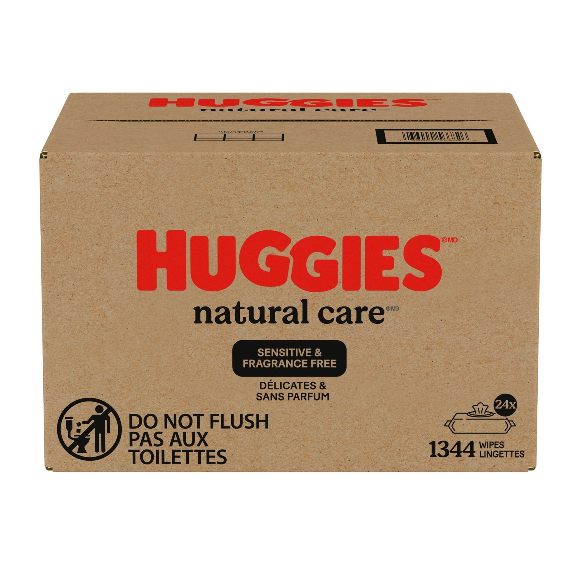Huggies Natural Care Sensitive Baby Wipes, Unscented, 24 Packs, 1344 Total Count (Select for More)
