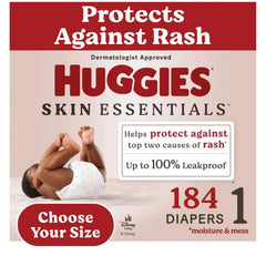 Huggies Skin Essentials Baby Diapers, Sizes 1-6 - USA MEGA SHOP