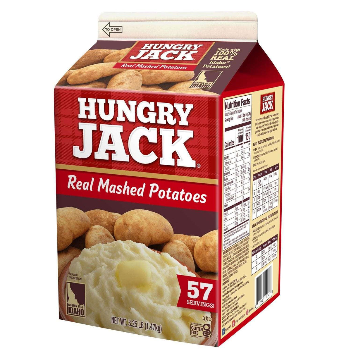Hungry Jack Mashed Potatoes, 3.25 lbs. - USA MEGA SHOP