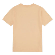 Boys short-sleeve tan T-shirt with plain back