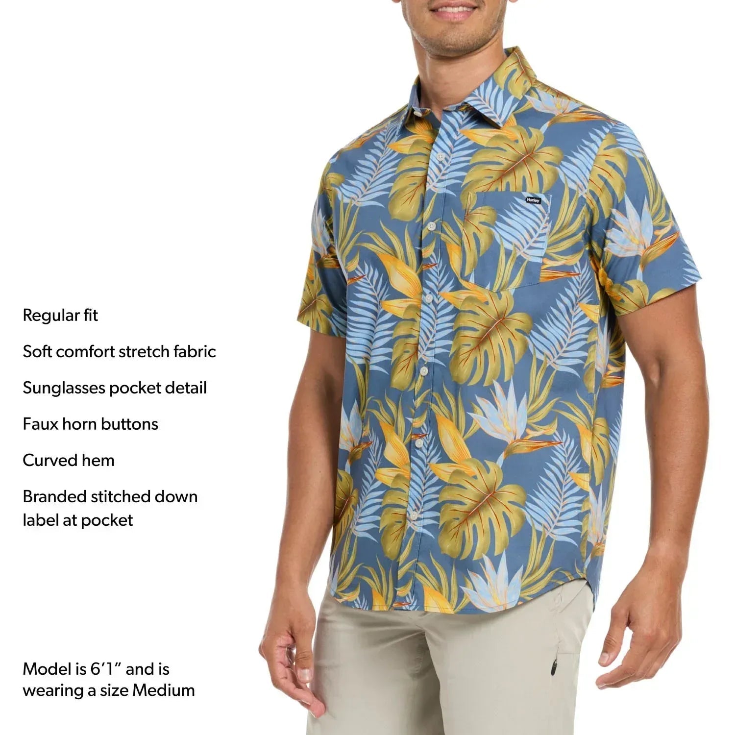 Hurley Men's Patio Printed Woven Shirt