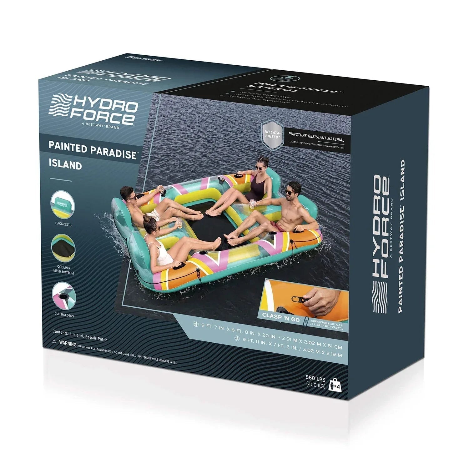 Hydro Force 4-Person Inflatable Island