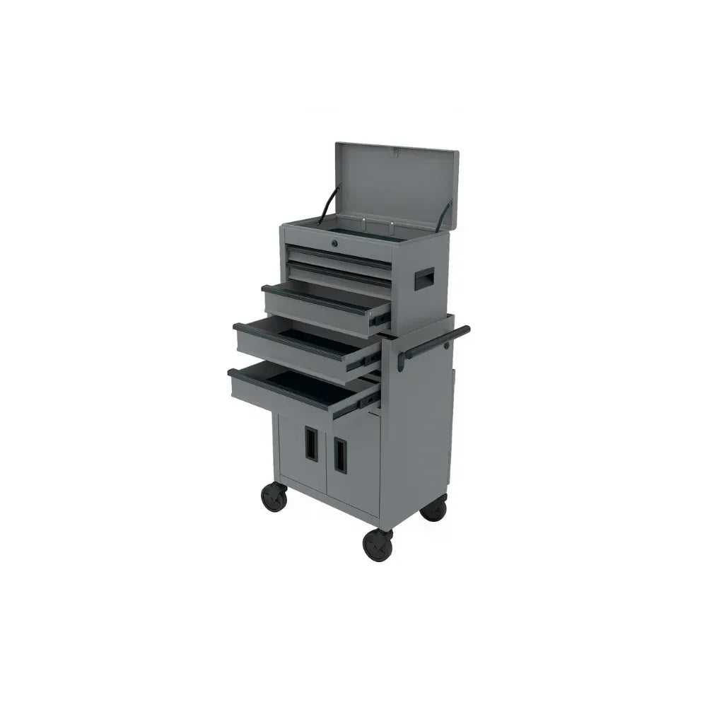 Hyper Tough 20-Inch 5-Drawer Steel Tool Chest with Ball-Bearing Slides, 300 lb Capacity, Black