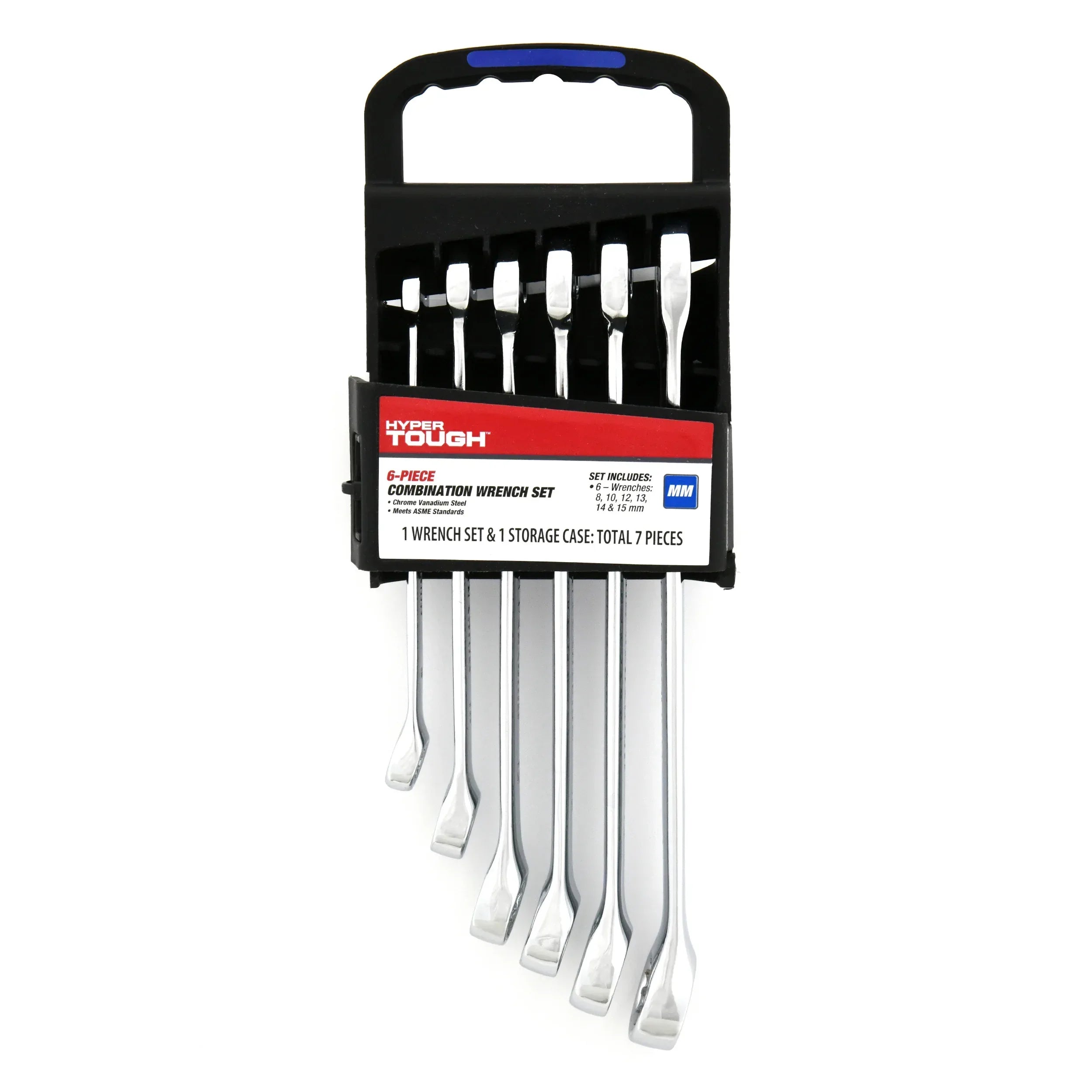 Hyper Tough 6-Piece SAE Combination Wrench Tool Set, Hand Tools