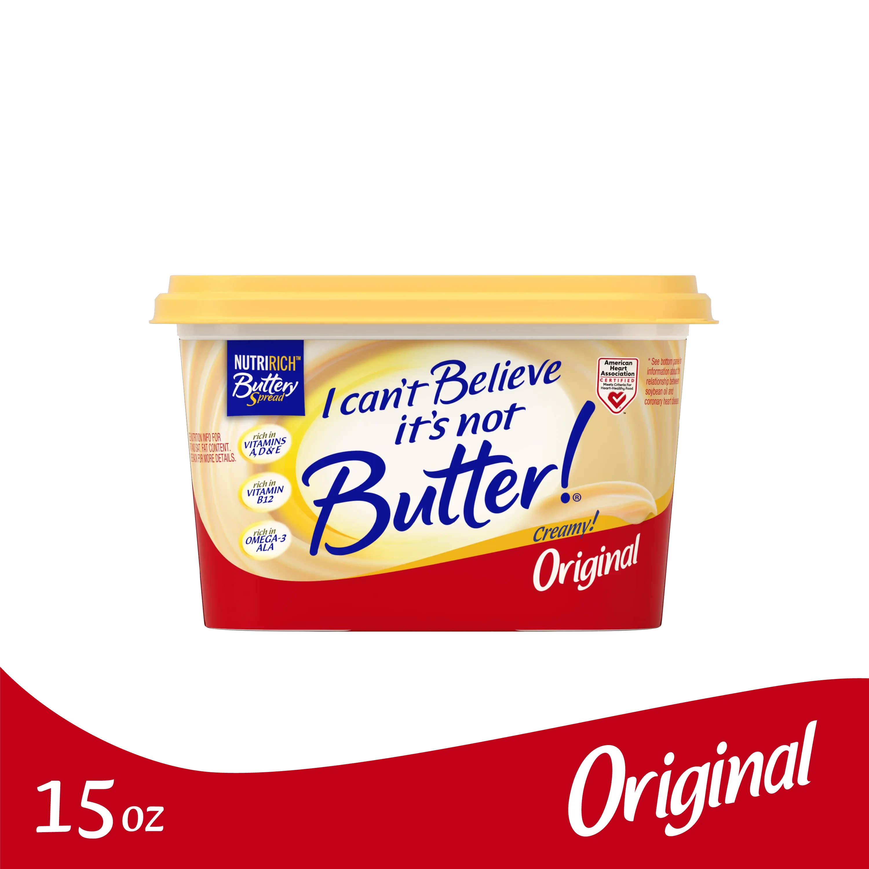 I Canâ€™t Believe Itâ€™s Not Butter!Â® Original, a NutriRichâ„¢ Buttery Spread, 15 oz Tub - USA MEGA SHOP