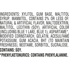 ICE BREAKERS Ice Cubes, Peppermint Sugar Free Chewing Gum, 40 pcs., 4 pk.