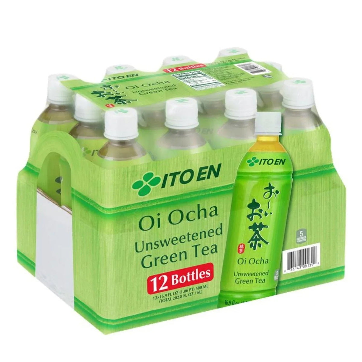 ITO EN Oi Ocha Unsweetened Green Tea, 16.9 fl. oz., 12 pk.