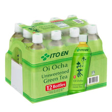 Green tea 12-bottle multipack in a green carrier