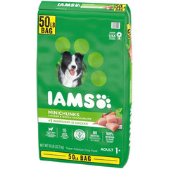 Iams ProActive Health, Chicken, Adult Minichunks Dry Dog Food, 50 lbs.