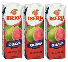 Iberia guava nectar carton pack of 3 with guava fruit graphics