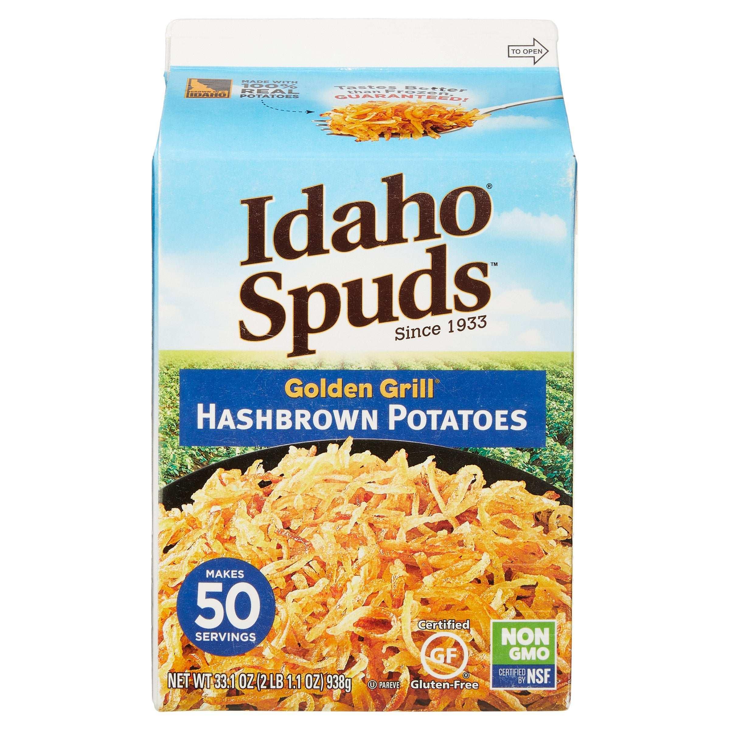 Idaho Spuds, Golden Grill Hashbrown Potatoes, 33.1 oz - USA MEGA SHOP
