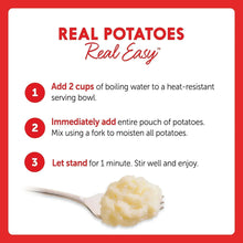 Real Potatoes Real Easy instructions for preparing mashed potatoes