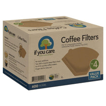 Coffee filters value pack box, No. 4 unbleached, 400 filters
