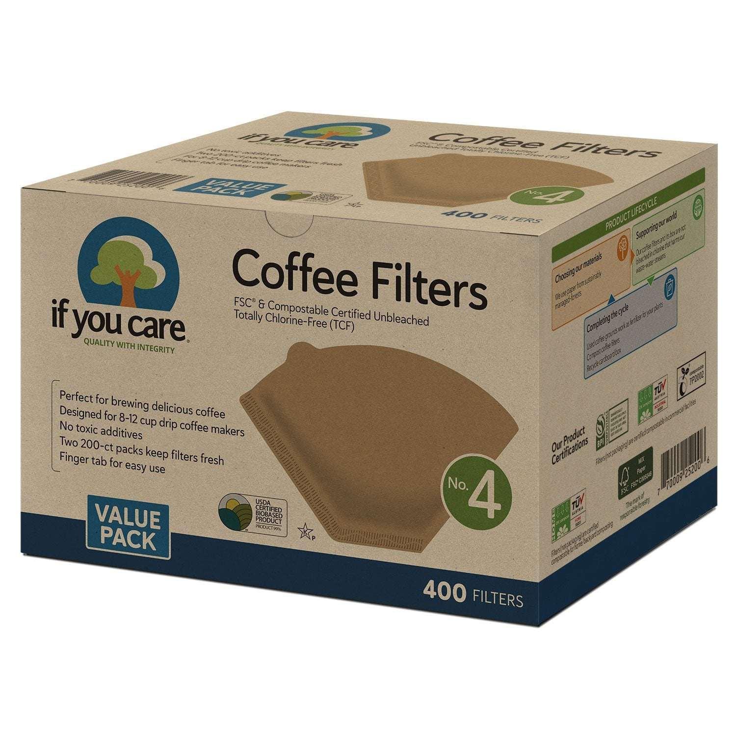 If You Care #4 Unbleached Coffee Filter, 400 ct.