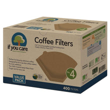 Coffee filter paper box, unbleached No. 4, 400 count