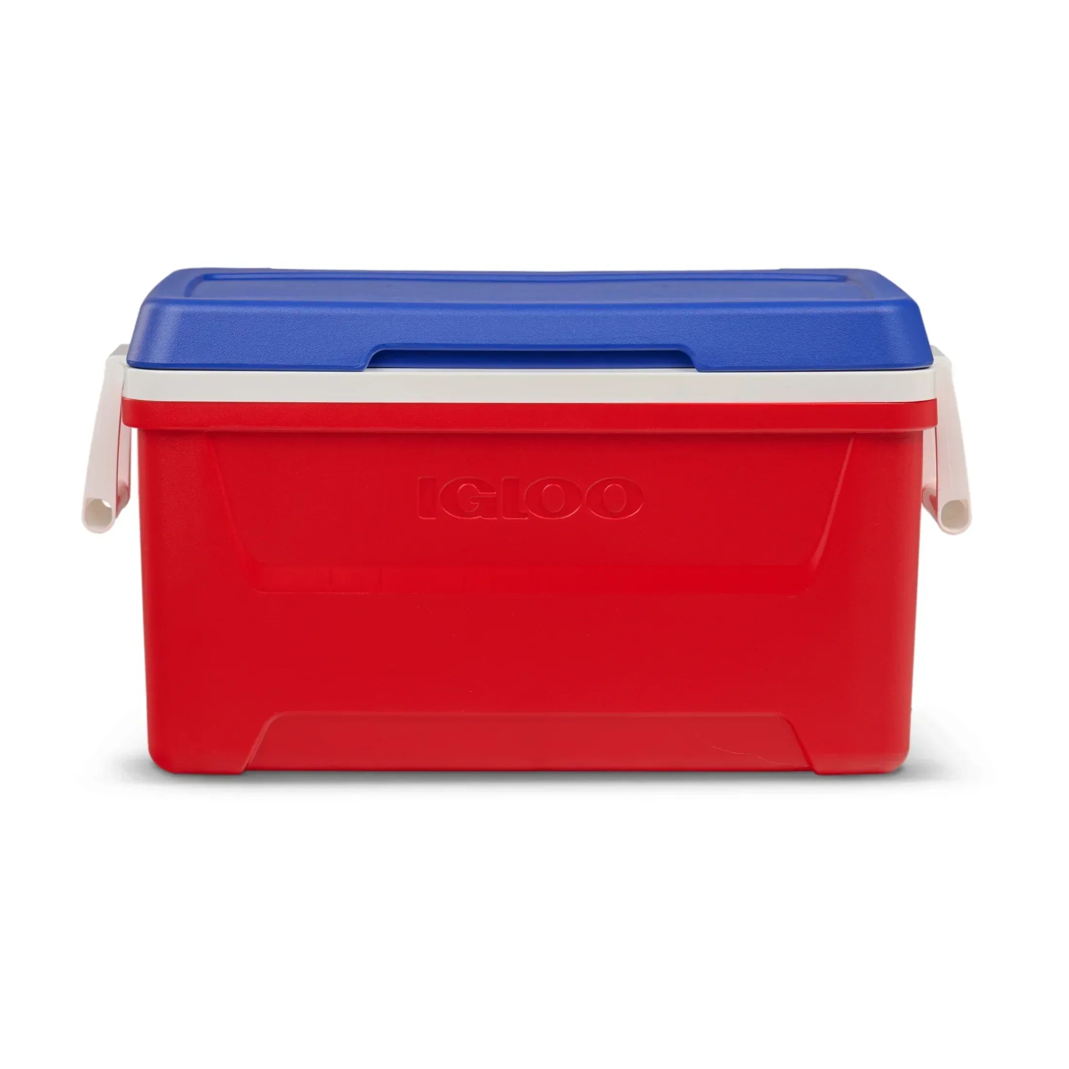 Igloo 48 QT Laguna Hard-Sided Ice Chest Cooler, Aqua Blue and White