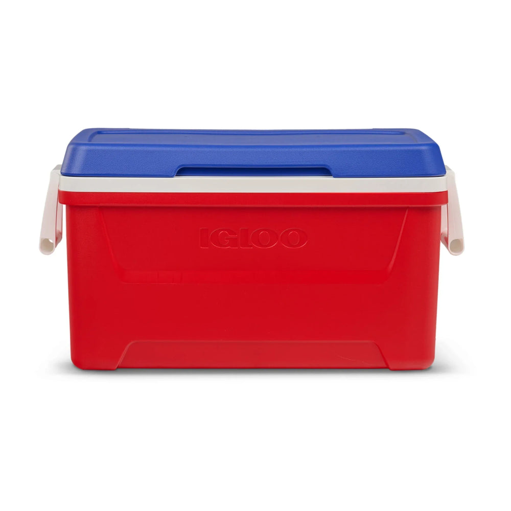 Igloo 48 QT Laguna Hard-Sided Ice Chest Cooler, Aqua Blue and White - USA MEGA SHOP