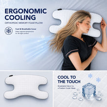 Imaginarium Ergonomic Memory Foam Beauty Pillow with Cooling Cover