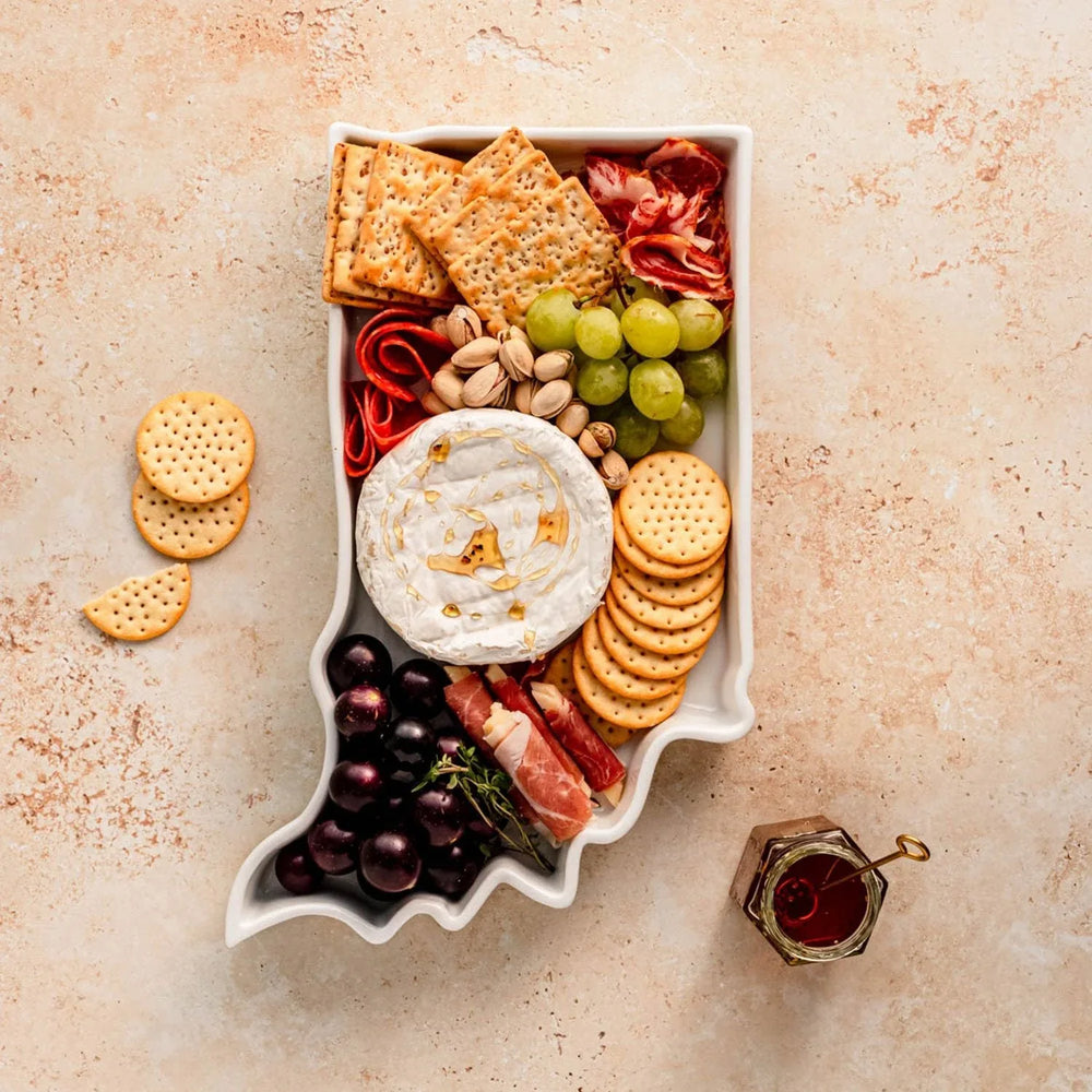 Lark Porcelain State-Shaped Bake & Serve Dish, Choose State - USA MEGA SHOP