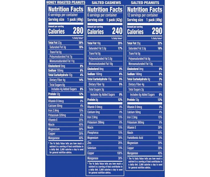 Planters Individual Nut Packs, Variety Pack, 24 ct