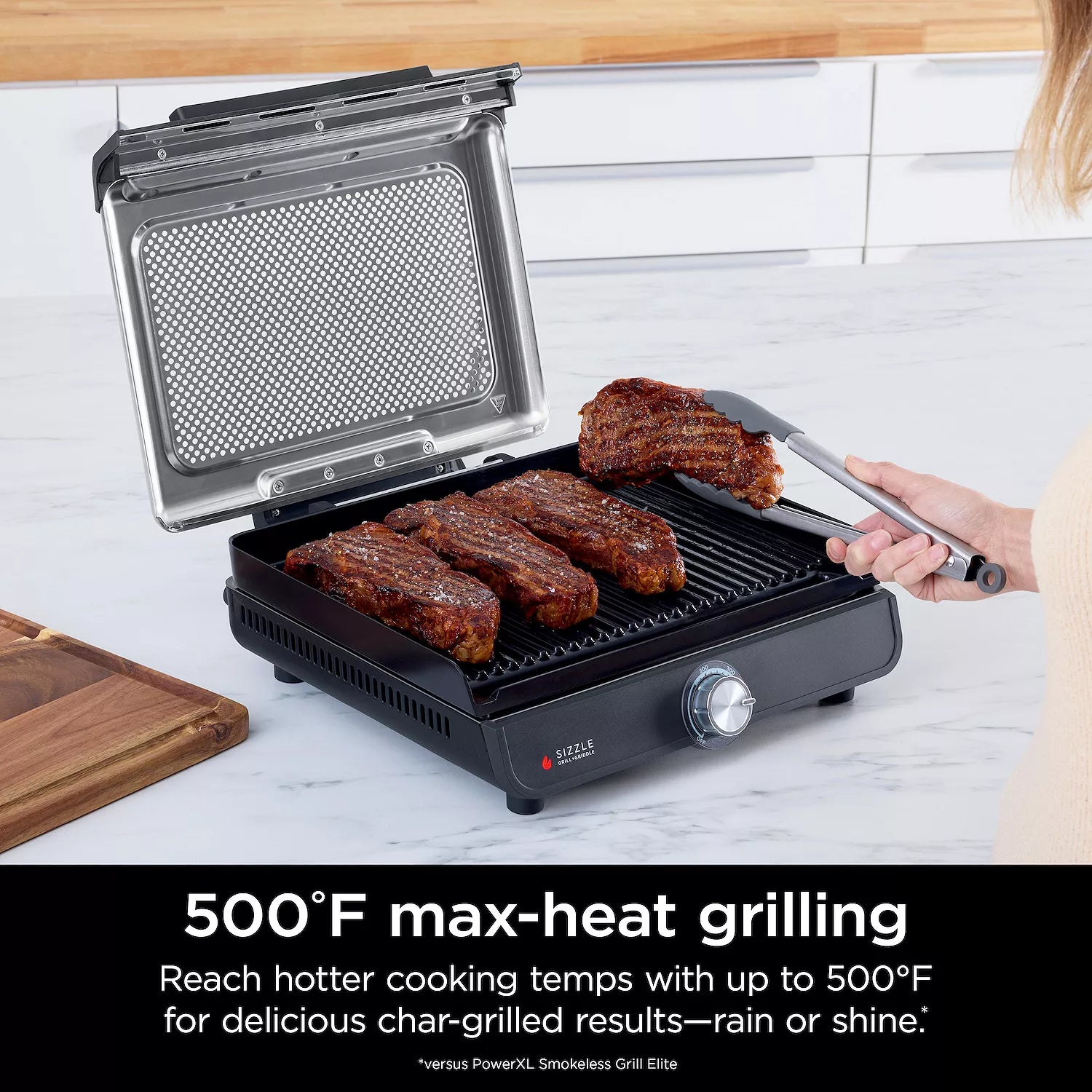 Ninja® Sizzle Indoor Grill & Griddle with Interchangeable Plates (GR101)