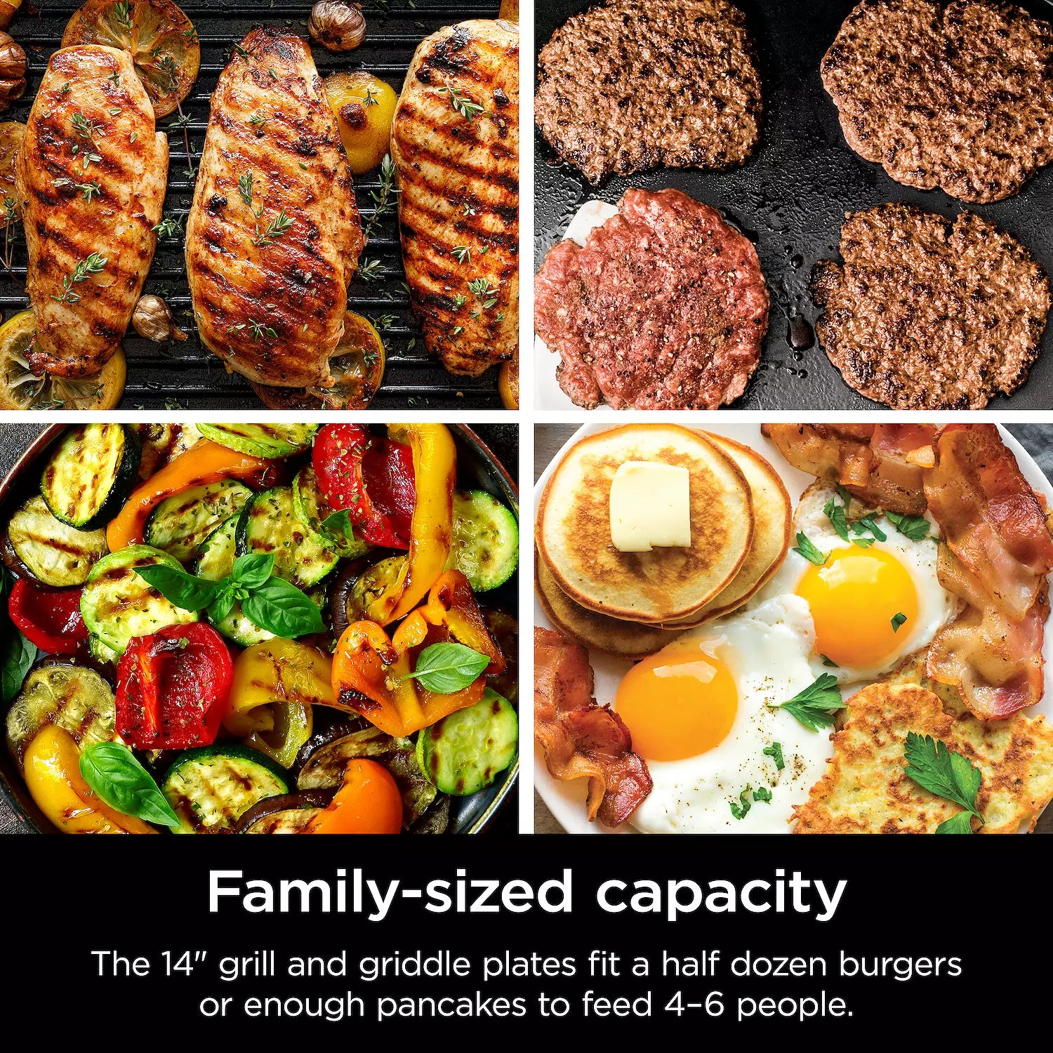 Ninja® Sizzle Indoor Grill & Griddle with Interchangeable Plates (GR101)