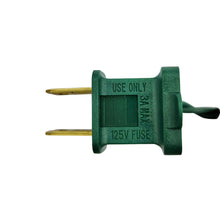 Green plug adapter with fuse marking for LED glass mini string lights
