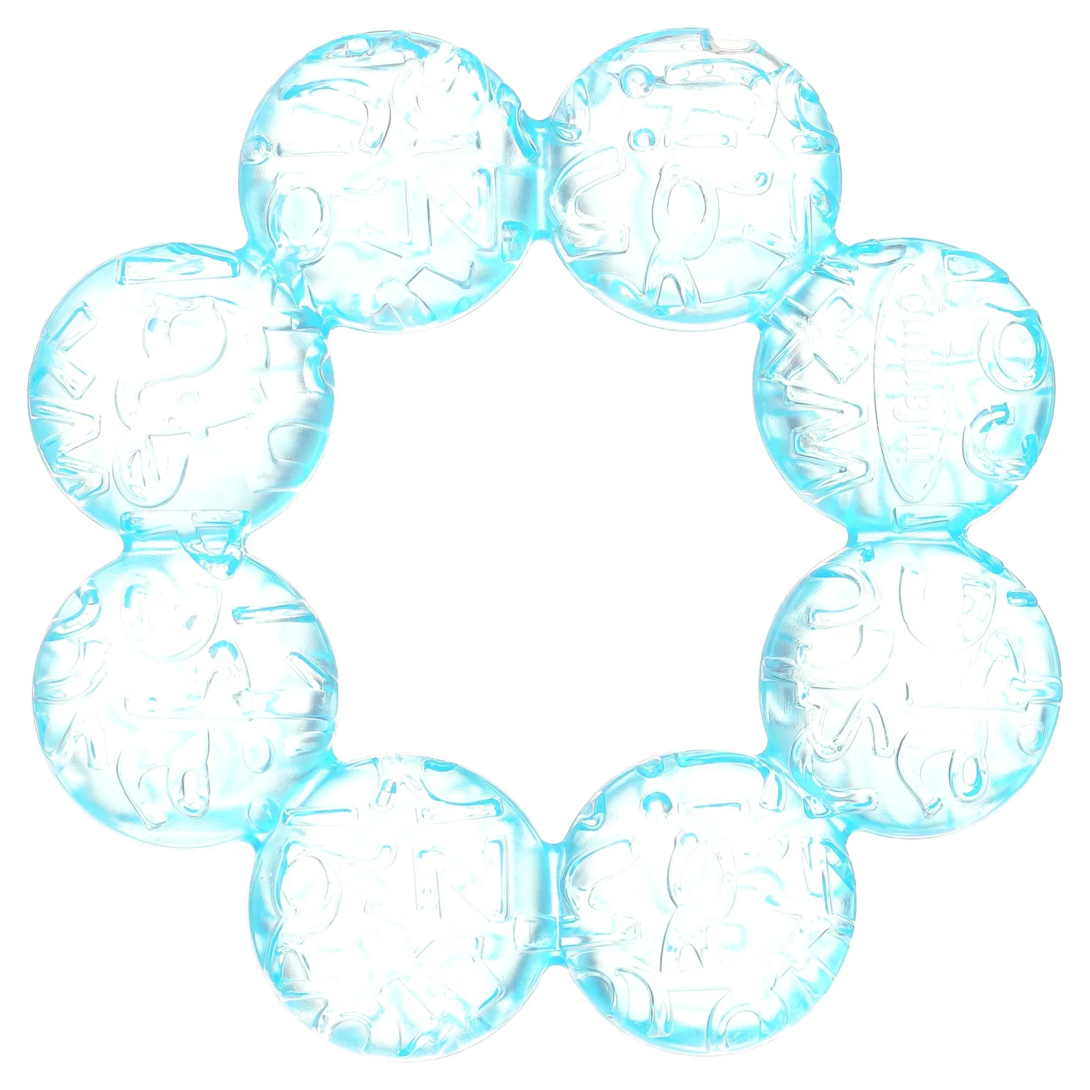 Infantino Soothing Soft Circular Water Teether, Unisex, Blue - USA MEGA SHOP
